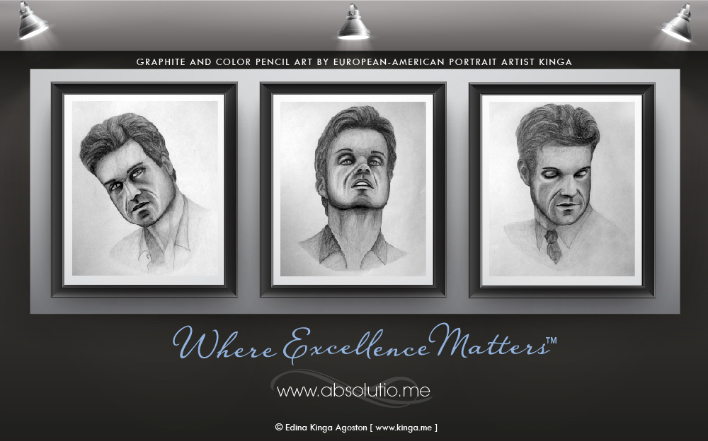 Absolutio - Louis van Amstel Portrait Series by Pencil Portrait Artist Edina Kinga Agoston